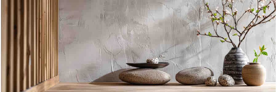 imagen de decoración estilo minimalismo zen - www.midecostyle.com